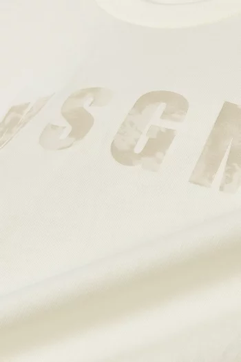 تي شيرت بشعار الماركة قطن جيرسيه