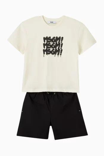 Logo Sweatshorts in Cotton