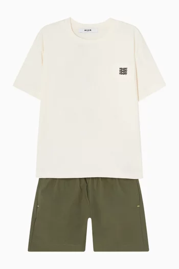 Graphic Logo T-shirt in Cotton Jersey