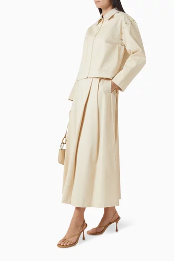 طقم تنورة بسحّاب