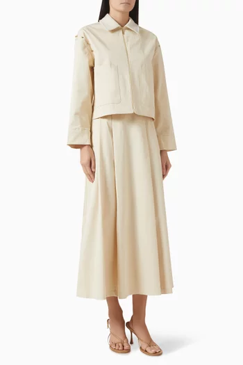 طقم تنورة بسحّاب