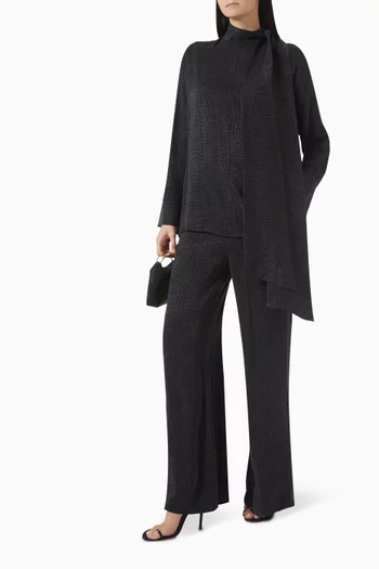 طقم بنطال بوشاح