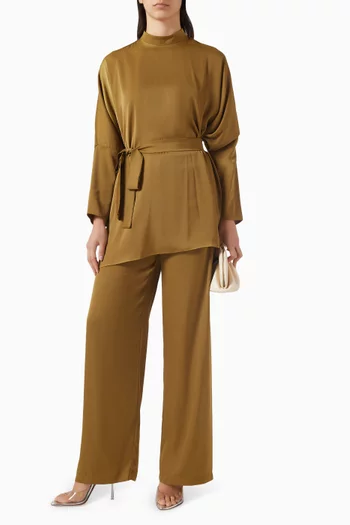 طقم بنطال بحزام