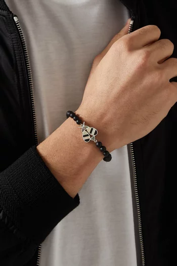 سوار بخرز ودلاية على شكل نحلة فضة إسترلينية