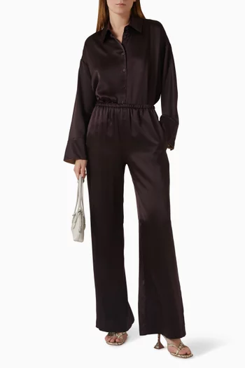 Lexi Wide-leg Pants in Silk