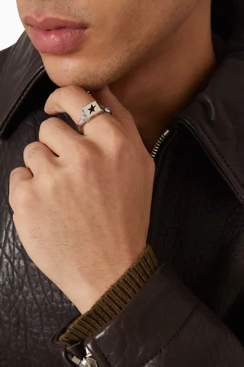 خاتم هولو ستار فضة إسترلينية