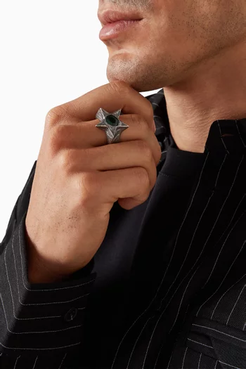 Bomba Ring in Sterling Silver