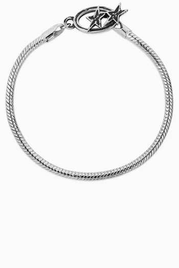 Icon Clasp Bracelet in Sterling Silver
