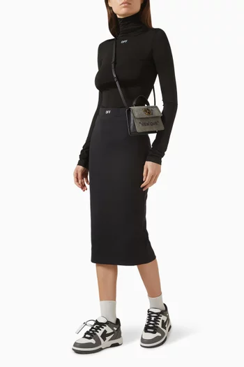 Stamp Second-skin Turtleneck Top