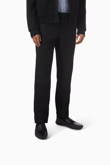 Logo Drivers in Saffiano Leather