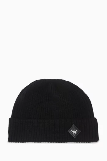Logo Beanie in Wool