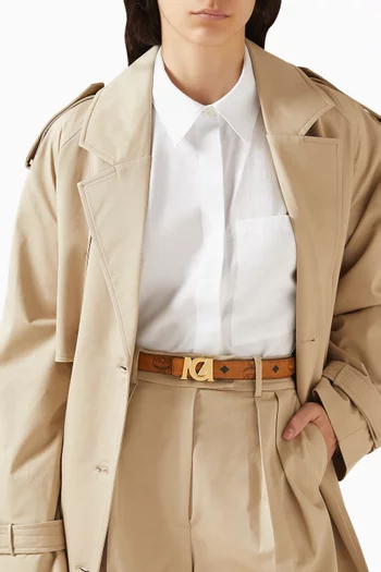 M-Art Belt in Visetos Canvas