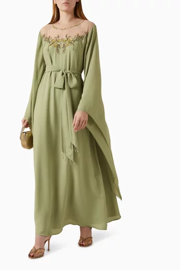 Embellished Kaftan in Chiffon