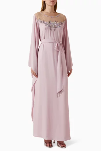 Embellished Kaftan in Chiffon