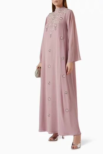 Embellished Kaftan in Chiffon