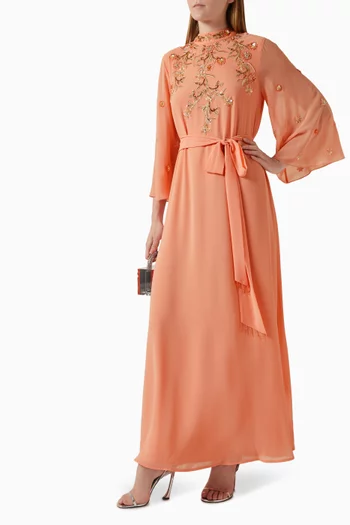 Embellished Kaftan in Chiffon