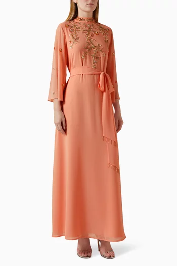 Embellished Kaftan in Chiffon