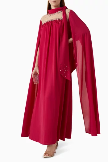 Embellished Kaftan in Chiffon