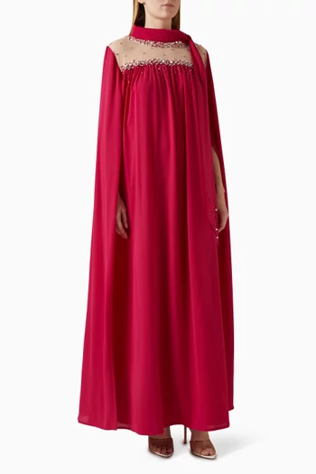 Embellished Kaftan in Chiffon