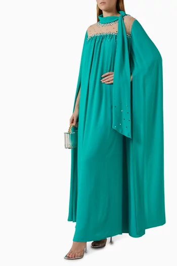 Embellished Kaftan in Chiffon