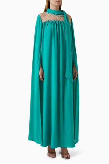 Embellished Kaftan in Chiffon