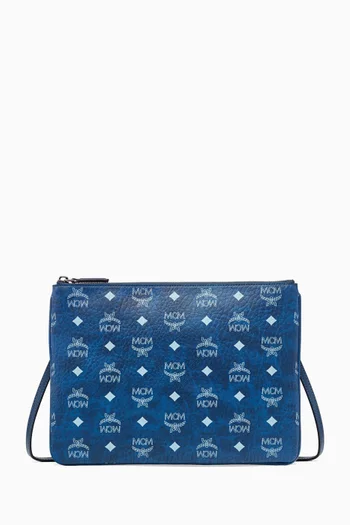 Aren Crossbody Pouch in Visetos Canvas