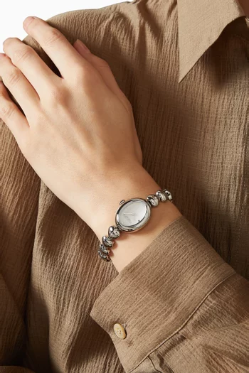 Sammy Quartz Stainless Steel Watch, 22.5mm