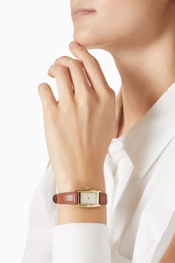 Reese Quartz Leather Watch, 20mm