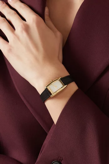 Reese Quartz Leather Watch, 20mm