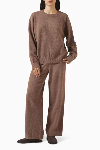 سترة بفتحة رقبة مستديرة بوكليه معاد تدويره