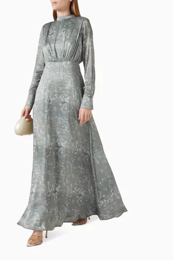 فستان ليرا طويل