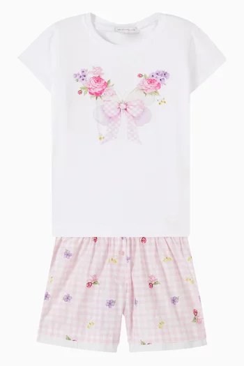 Gingham-print Shorts