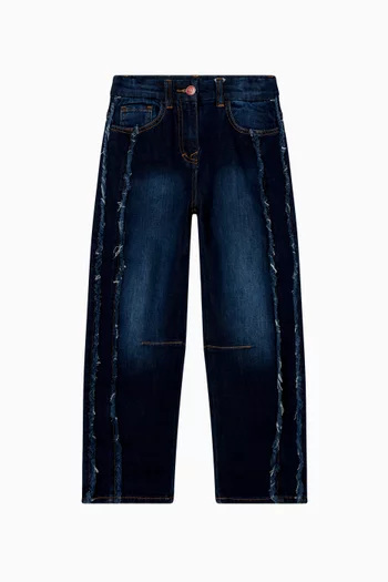 بنطال جينز مزين برقعة هالو كيتي