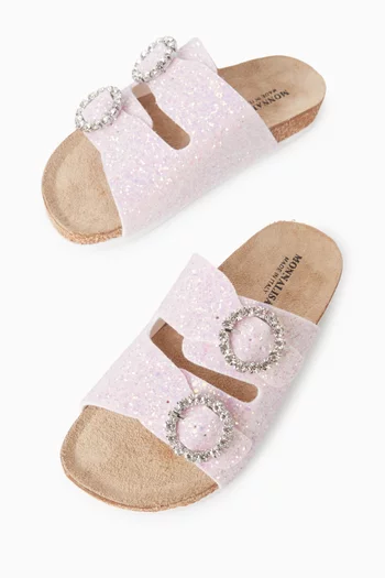 Glitter-embellished Sandals