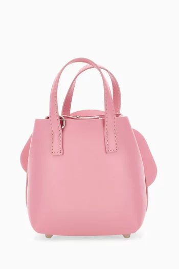 حقيبة بيد علوية وزهور بارزة