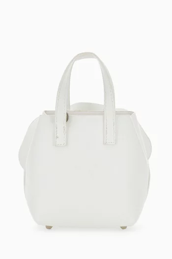 حقيبة بيد علوية وزهور بارزة