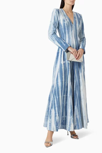 فستان بكاب مطرز