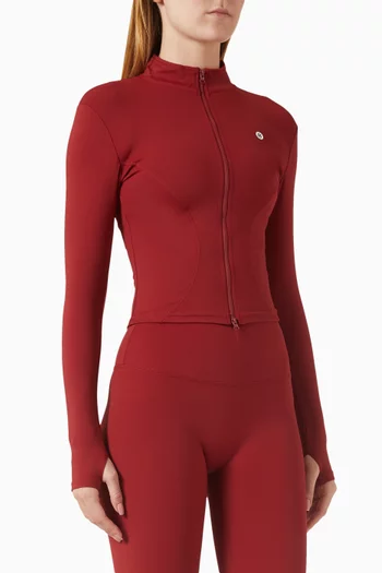 جاكيت لكس بالانس بسحّاب قماش فري فورم