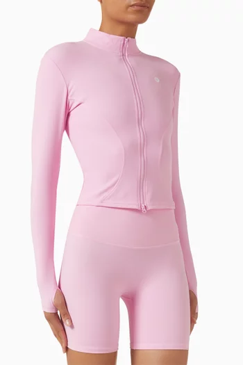 جاكيت لكس بالانس بسحّاب قماش فري فورم