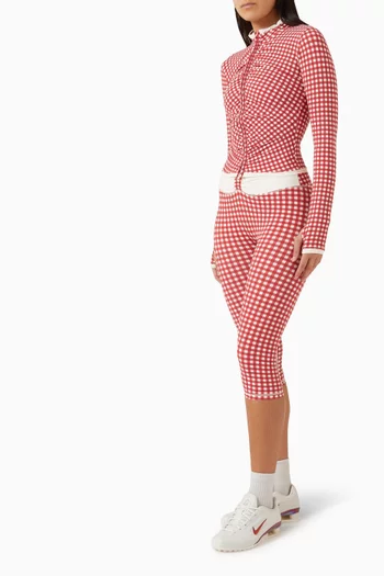 Luxe Balance Ruched Capri Leggings