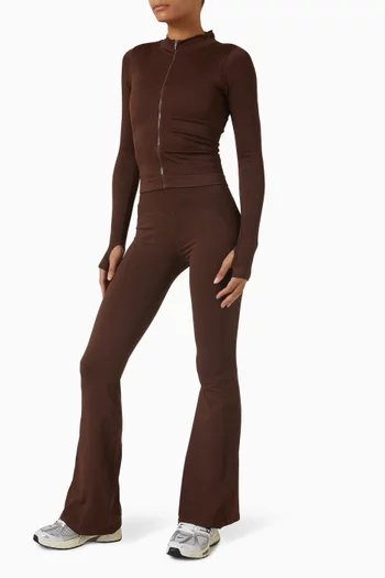 Astoria Contour Rib Seamless Flare Pants