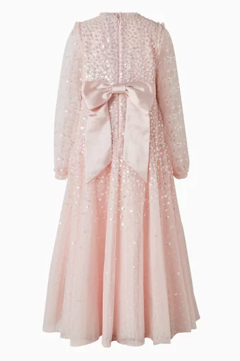 فستان دابلد مطرز بالترتر