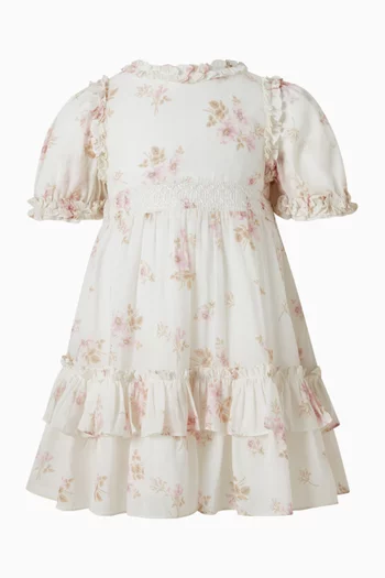 Magnolia Ditsy Chiffon Smocked Dress