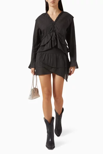 Asymmetric Mini Skirt