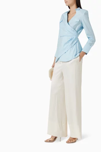 قميص لورين بتصميم ملفوف