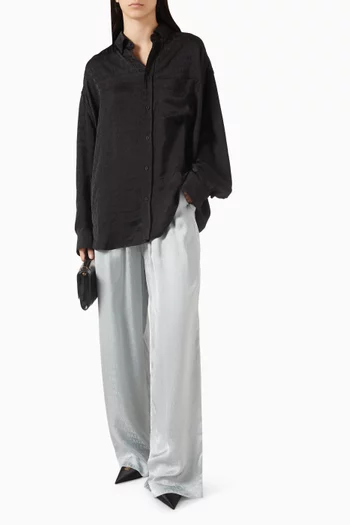 Type Fade Pyjama Pants in Jacquard Viscose