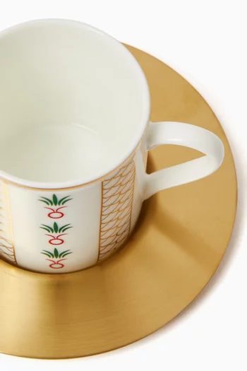 Back to the Roots Espresso Cups & Saucers, Set of 6
