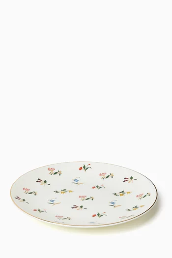 Flower Power Dessert Plates in Porcelain, Set of 6