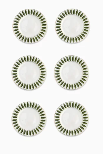 طقم أطباق عشاء بالم بورسلين، 6 قطع