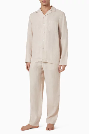 Sicily Pyjama Set in Linen